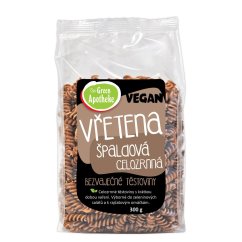 Těstoviny vřetena celozrnná špaldová 300 g Green Apotheke