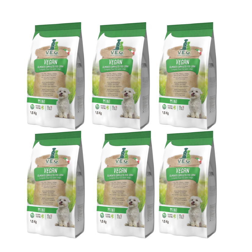 V.E.G. - Vegan Dog Mini 6x 1,5 kg - krmivo pro psy malých plemen