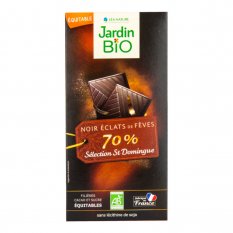 Čokoláda s kousky kakaových bobů 100g Bio Jardin Bio