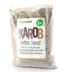 Karobový prášek tmavý Bio 500g Country life