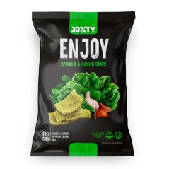 Chipsy bramborové se špenátem a česnekem 40g
