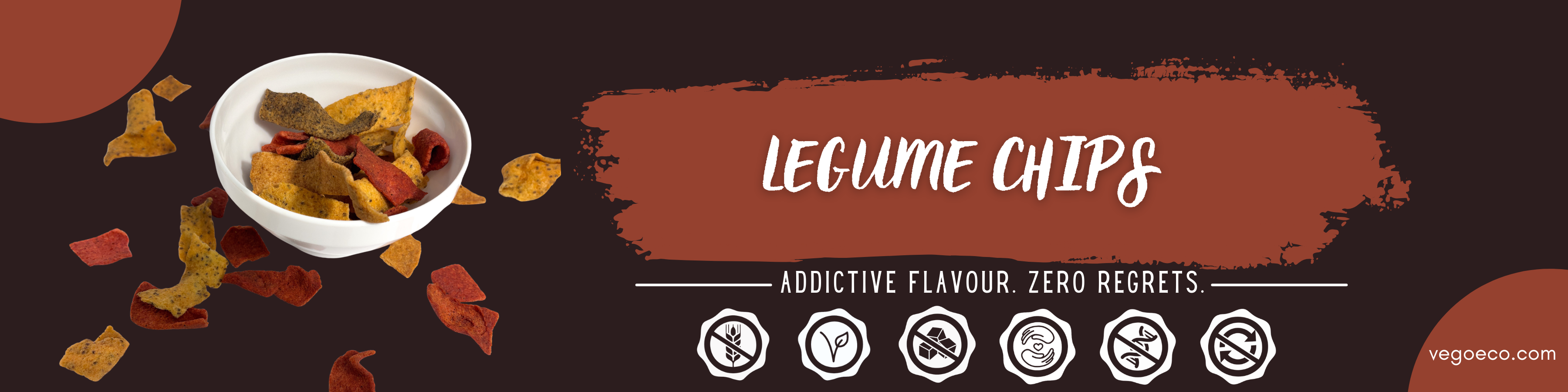 Tasty, handmade legume chips.
