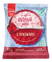 Kaše rýžová s malinami 65 g Semix
