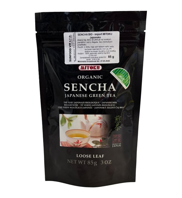 Čaj Sencha sypaný Bio 85g Mitoku
