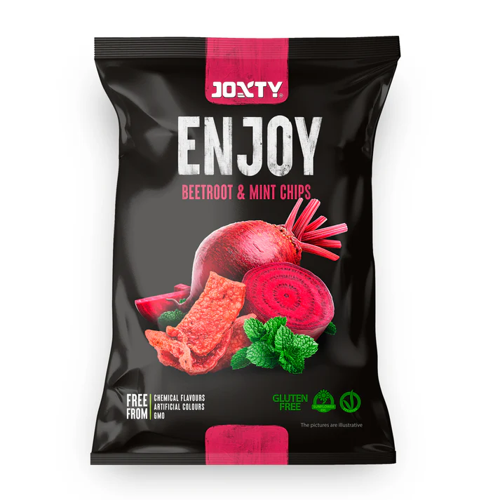 Chipsy bramborové s červenou řepou a mátou 40g Enjoy