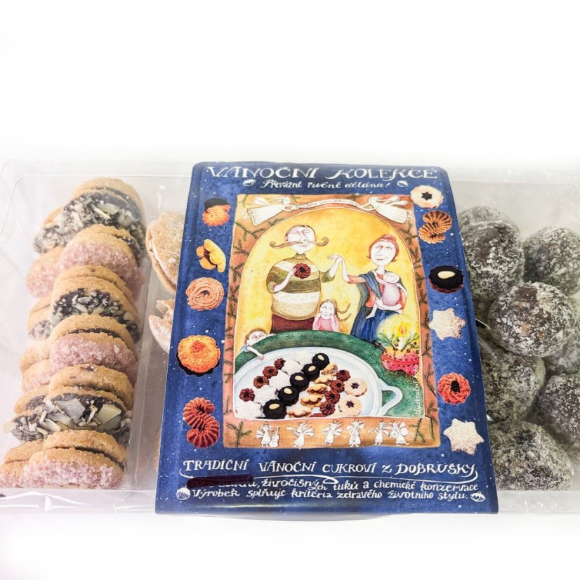 Vánoční kolekce Modrá– tradiční vánoční pečivo z Dobrušky 400 g