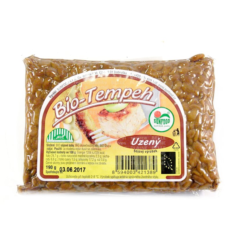 Tempeh uzený BIO 190g Sunfood Tempeh uzený BIO 190g Sunfood