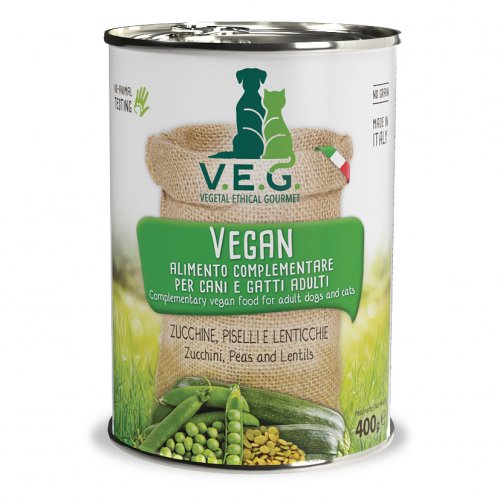 V.E.G. Vegan Green 400g - rostlinná konzerva pro psy a kočky
