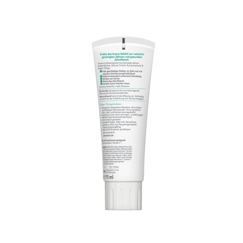 Zubní pasta Sensitive & Repair 75 ml Lavera