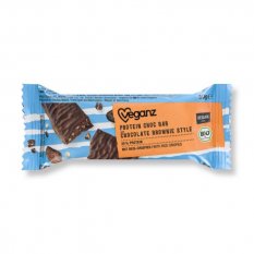 Tyčinka čokoládová proteinová Brownie style Bio 50 g Veganz