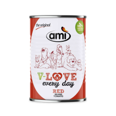 Ami Dog V-LOVE Červená konzerva 400g