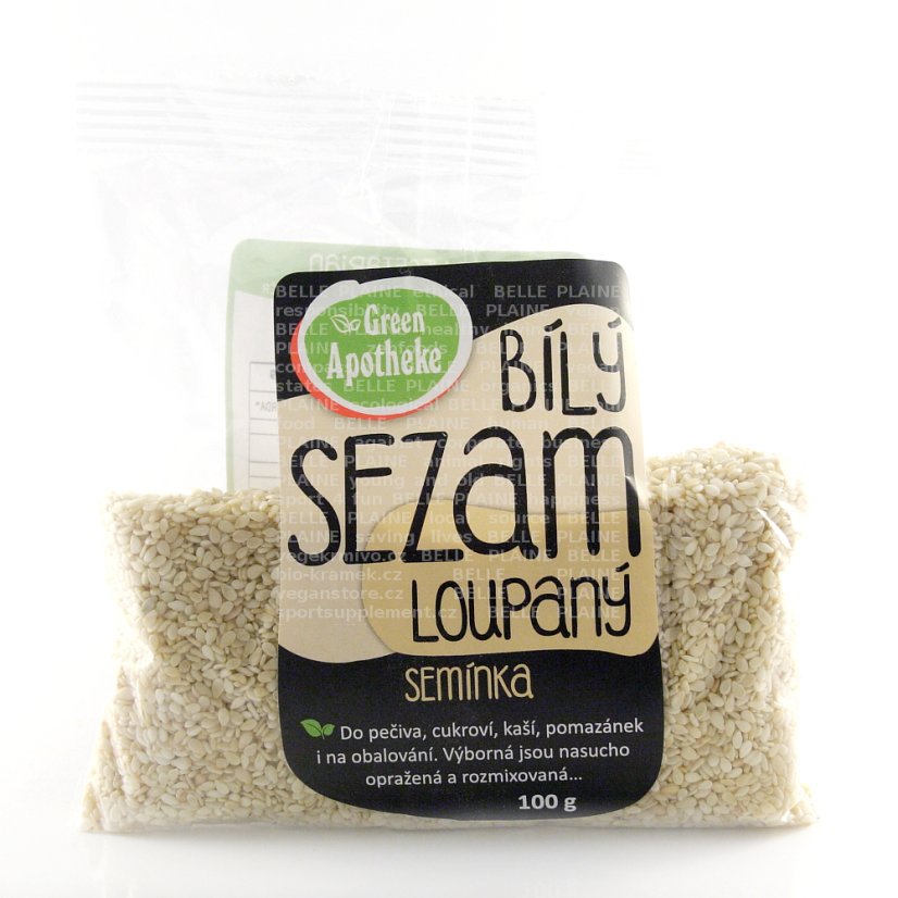 Sezam bílý loupaný 100g Green Apotheke