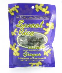Bonbóny Sweet Rice zázvorové 50g Mitoku