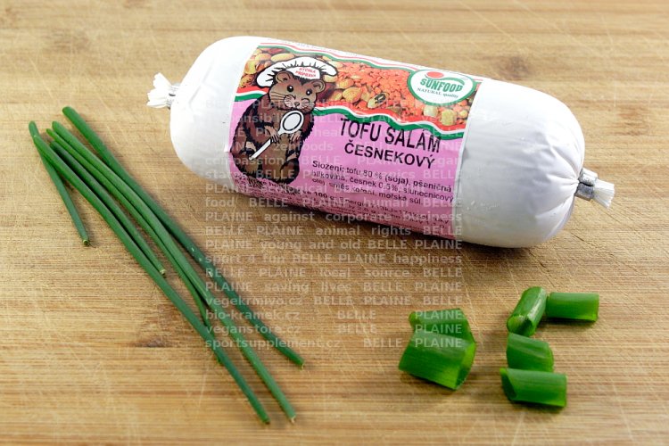 Salám tofu česnekový 220g Sunfood