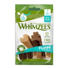 Whimzees Puppy M/L - 7 ks dentálních pamlsků pro štěňata a mladé psy