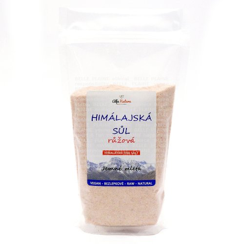 Sůl himálajská růžová hrubě mletá 1kg AlfaNatura