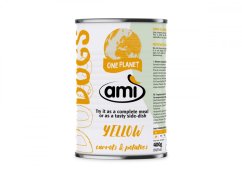Ami Dog Žlutá 400 g - kompletní veganské krmivo - konzerva pro psy