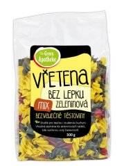 Těstoviny vřetena zeleninová bezlepková Mix 300g Green Apotheke