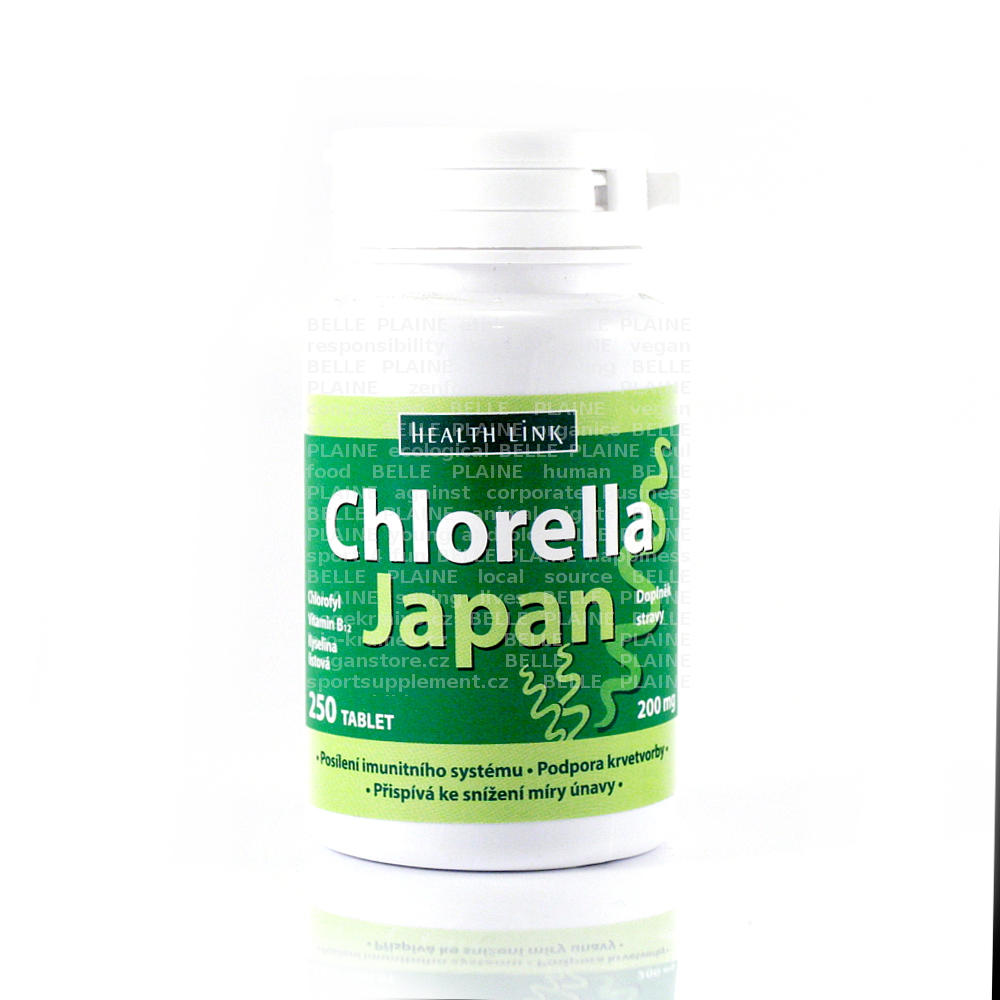Chlorella Japan Bio 750tbl Health Link veganstore.cz ☘️ specializovaný veganský