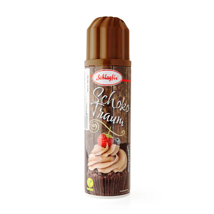 Šlehačka rostlinná čokoládová ve spreji 200ml Schlagfix