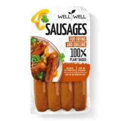 Klobásy Veggie Slezské  na grilovanie a vyprážanie Well Well