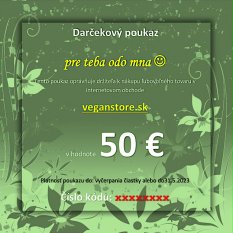Darčekový poukaz VeganStore 50 €