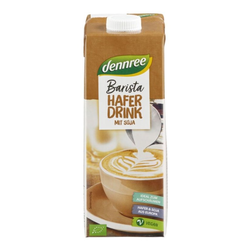 Oat-Soy Drink Barista Organic 1 L Dennree