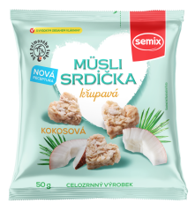 Müsli srdiečka s kokosom 50 g Semix