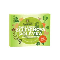 Bujon kostky zeleninová polévka sv. Hildegardy Bio 60 g Sonnentor