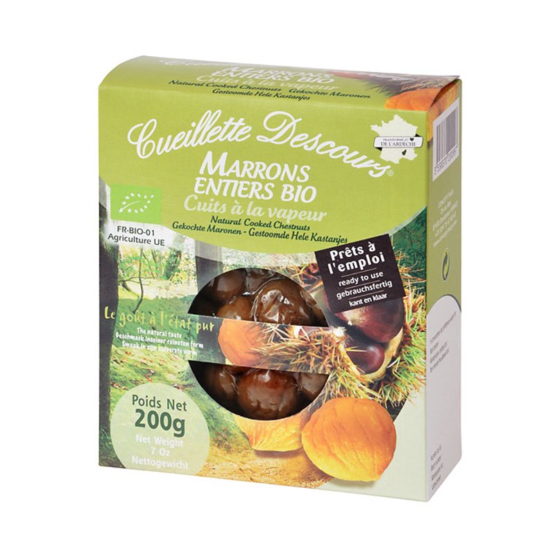 Kaštany loupané vařené Bio 200g Ardeche Marrons