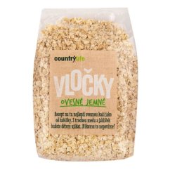 Vločky ovesné jemné  500g Country Life